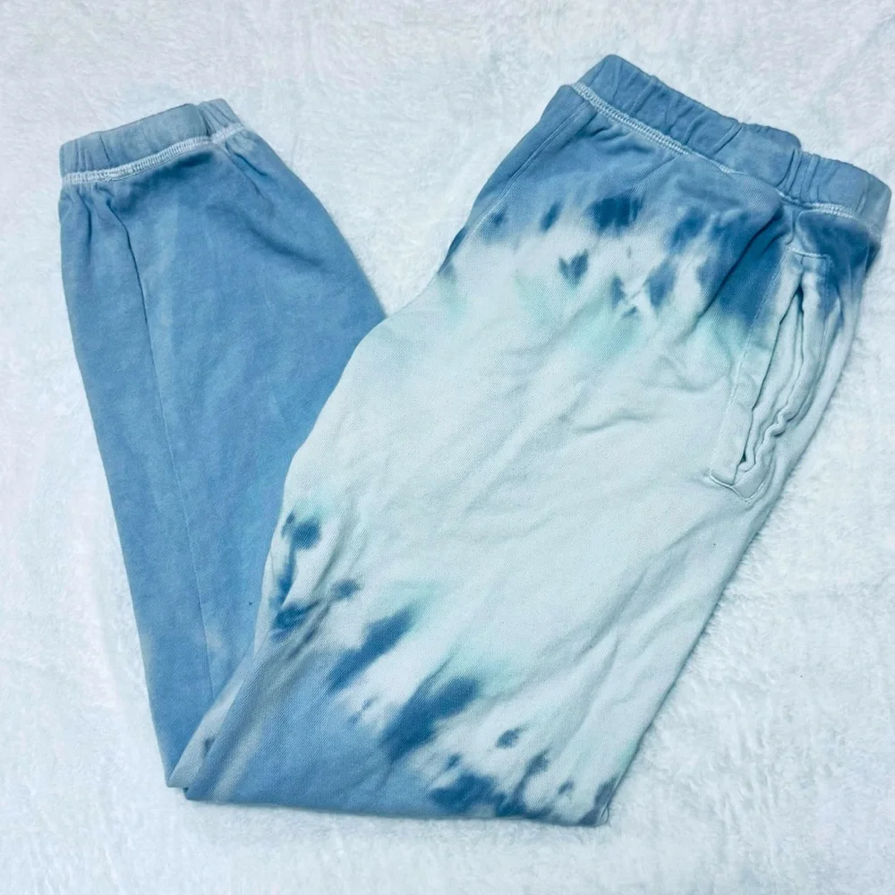 Z Supply XS blue & white tie-dye joggers - Picture 3 of 5